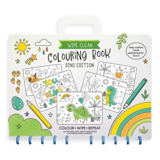Picture of WIPE CLEAN COLOURING BOOK DINO